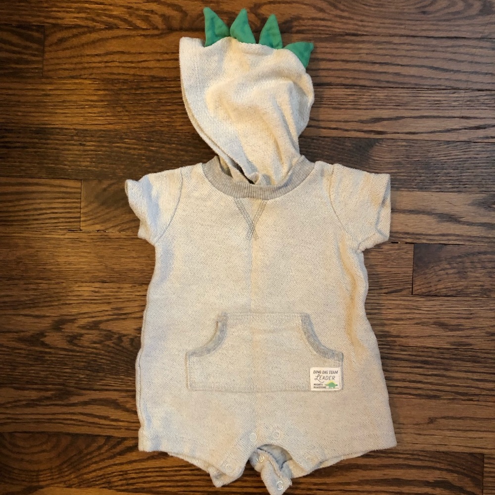 Hooded Dino Romper